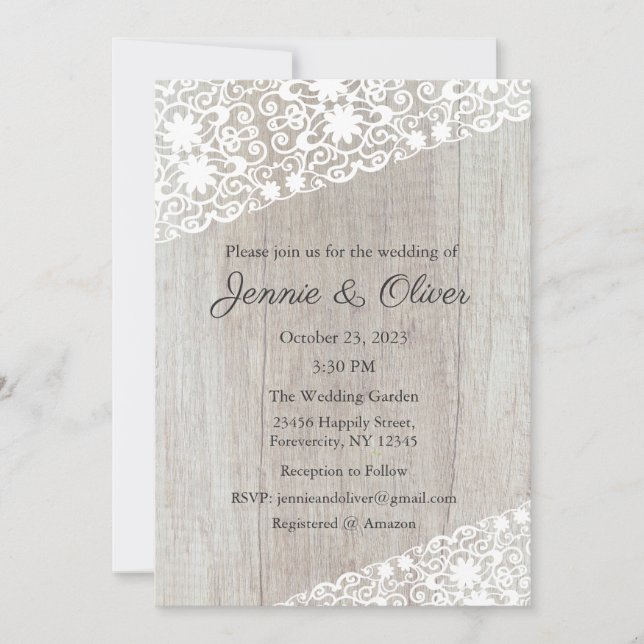 Wedding Invitation, Wedding Stationary, Bride Invitation (Front)