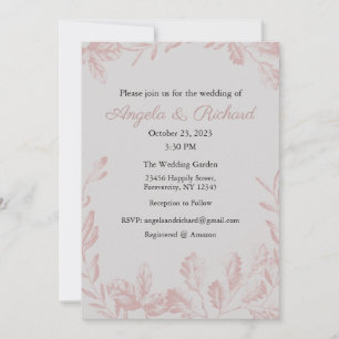 Wedding Invitation, Wedding Stationary, Bride  Invitation