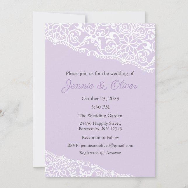 Wedding Invitation, Wedding Stationary, Bride  Invitation (Front)
