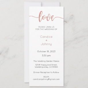 Wedding Invitation, Wedding Stationary, Heart  Invitation