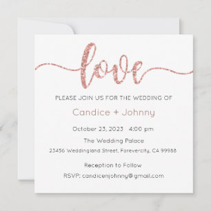 Wedding Invitation, Wedding Stationary, Love Invitation