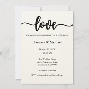Wedding Invitation, Wedding Stationary, Love Invitation