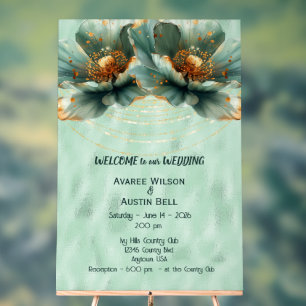 Wedding Invitation Welcome Acrylic Sign