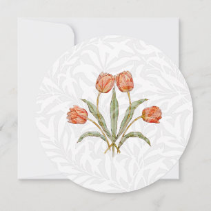 Wedding Invitation White Floral Vintage Customise