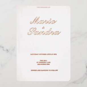 Wedding Invitation White Paper