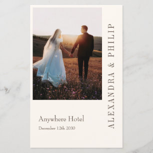 Wedding Invitation with Elegant Typography program