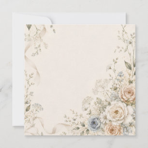 Wedding Invitation with Graceful Floral Details