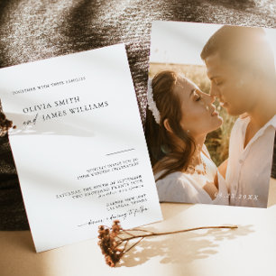 Wedding Invitation With Picture, Photo Invitation