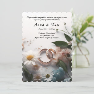 Wedding invitation with style and elegance