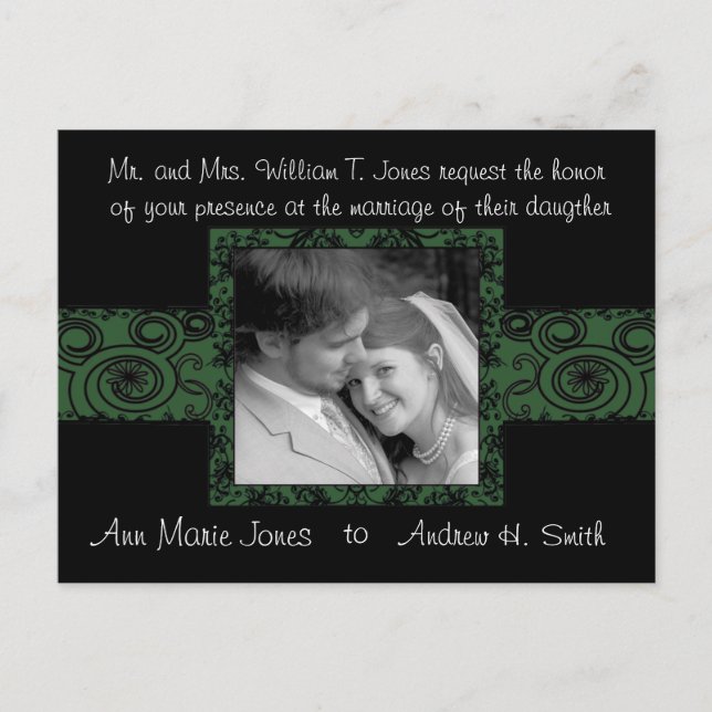 Wedding Invitation with Your Photo (Front)