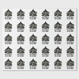 Wedding invitation wrapping paper