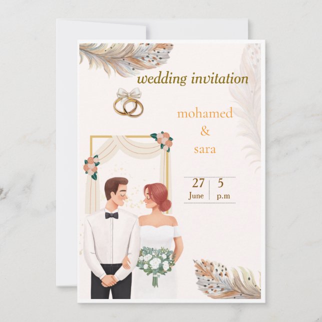 wedding invitations  (Front)
