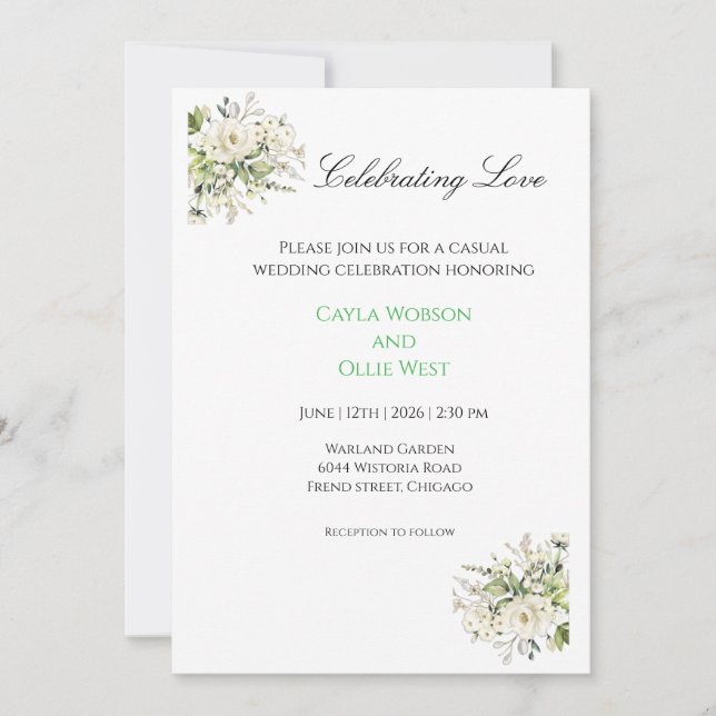 Wedding invitations (Front)