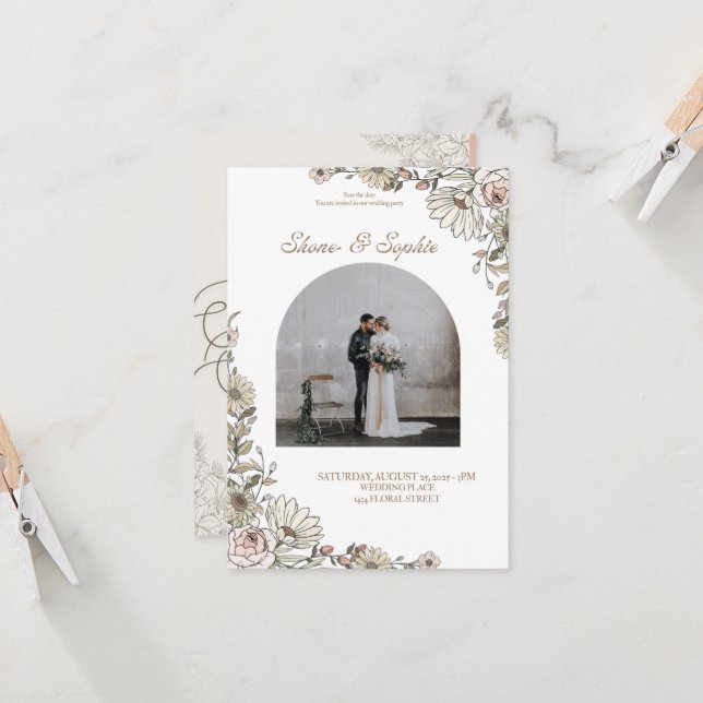WEDDING INVITATIONS (Front/Back In Situ)