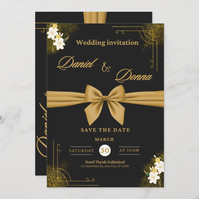 wedding invitations 2025 (Front/Back)