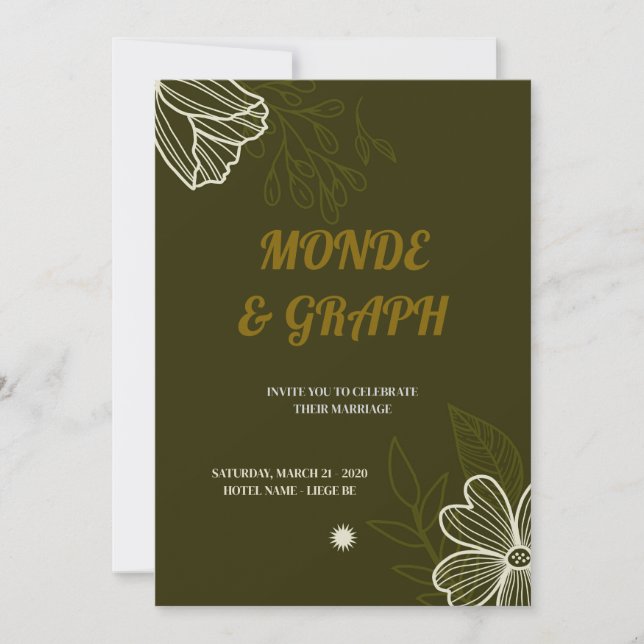 Wedding Invitations Art (Front)