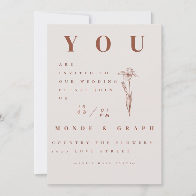 Wedding Invitations Art (Front)