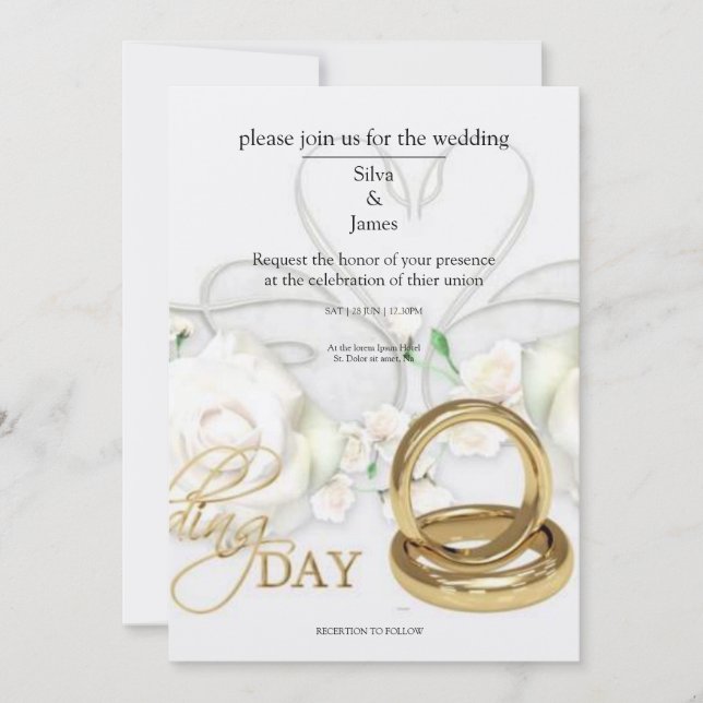 wedding invitations card samples (Front)