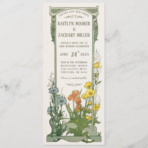 Wedding Invitations   Floral Art Nouveau