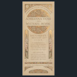 Wedding Invitations | Gold Nouveau Deco<br><div class="desc">Wedding Invitations | Vintage Gold Art Nouveau Art Deco,  with faux gold highlights over kraft background.</div>