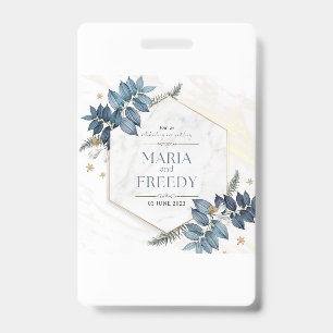 Wedding invitations ID badge