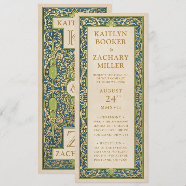 Wedding Invitations | Illuminated Garden (Front/Back)