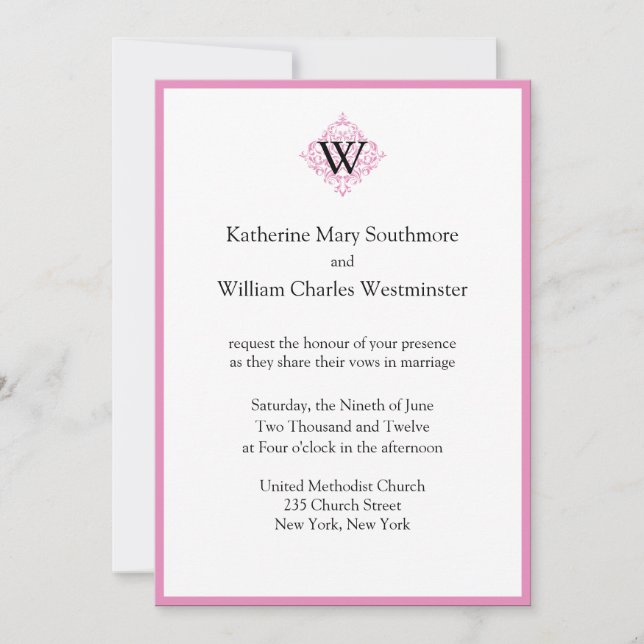 Wedding Invitations Online (Front)