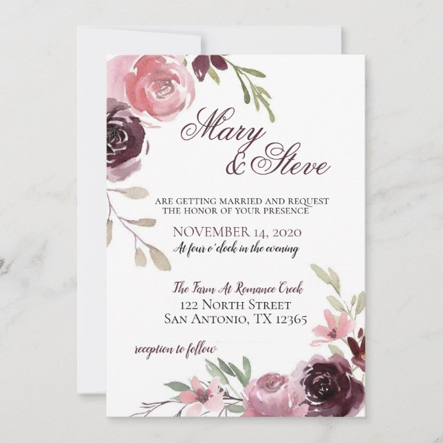 wedding invite (Front)