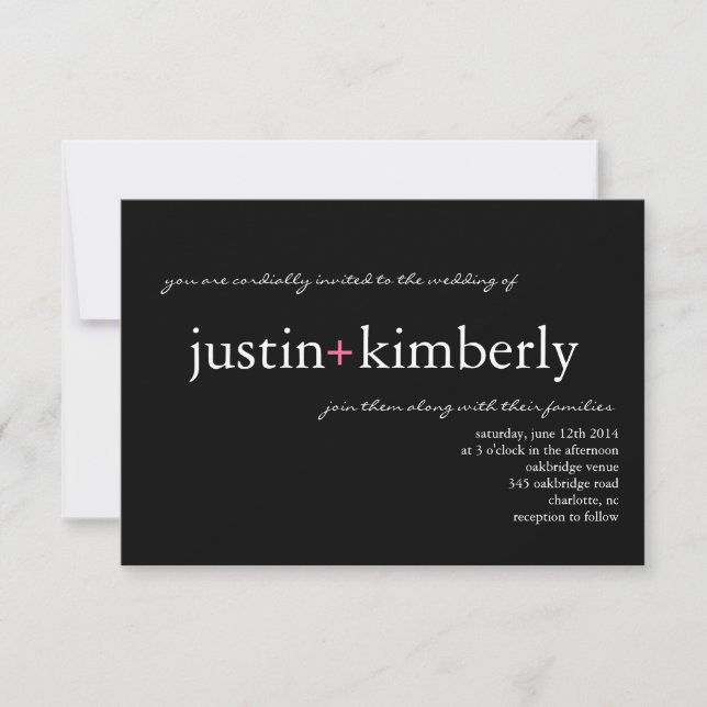 Wedding Invite | A+ |small blpi (Front)