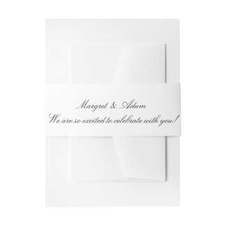 Wedding Invite Belly Band  Invitation Belly Band