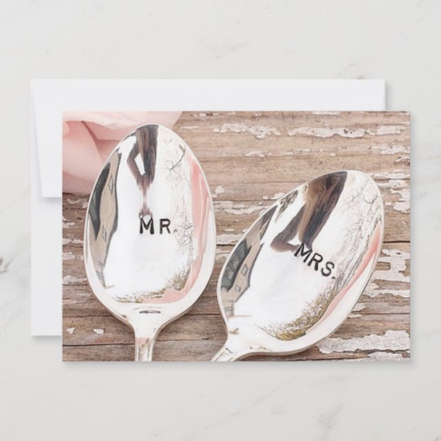 wedding invite or acceptance card (Front)