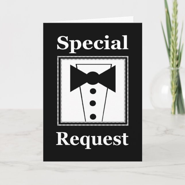 Wedding Invite - Special Request (Front)