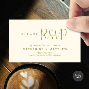 Wedding Invites RSVP Modern Minimalist Reminder