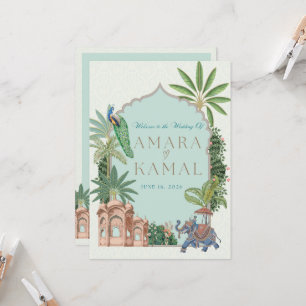 Wedding Itinerary Card 