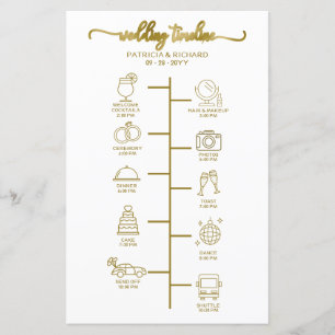 Wedding Itinerary Cocktail - Icon Wedding Welcome 