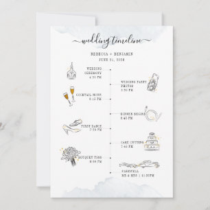Wedding Itinerary Modern Icons Program