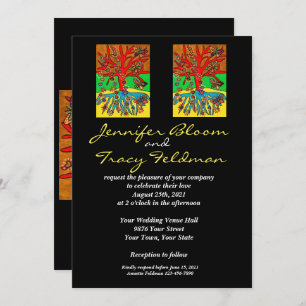 Wedding - Jewish & Yiddish - LGBTQ Invitation