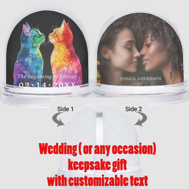 Wedding keepsake Purrfectly Yours: A Rainbow Love Snowglobe (Wedding keepsake Purrfectly Yours: A Rainbow Love Snow Globes)
