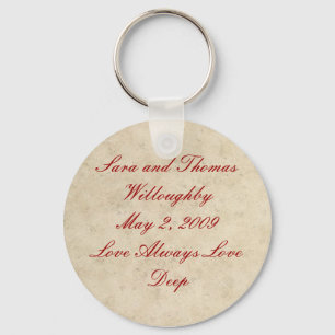 Wedding Keychain - Love Always Love Deep
