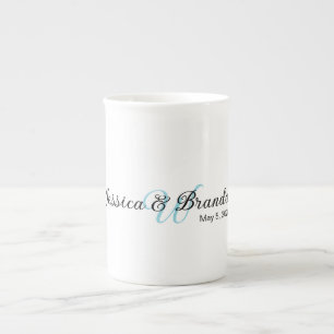 Wedding Label 016 Bone China Mug