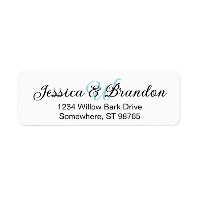 Wedding Label 016 Return Address Label (Front)