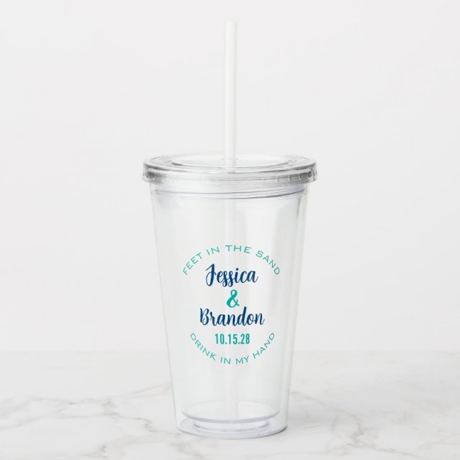 Wedding Label 30507 Acrylic Tumbler (Front)