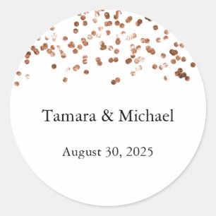 Wedding Labels, Wedding Name Date Stickers