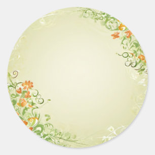 Wedding Lables  Classic Round Sticker
