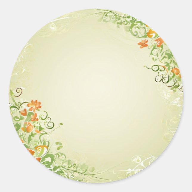 Wedding Lables  Classic Round Sticker (Front)
