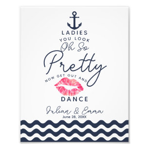 Wedding ladies bathroom sign funny