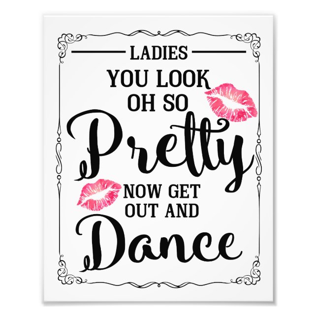 Wedding ladies bathroom sign funny (Front)