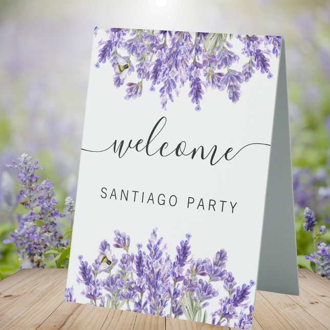 Wedding lavender name script welcome (Creator Uploaded)