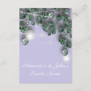 Wedding Lights Jars Rustic Green Lavender Woodland Invitation