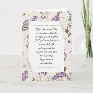 Wedding Lilac Design  Card
